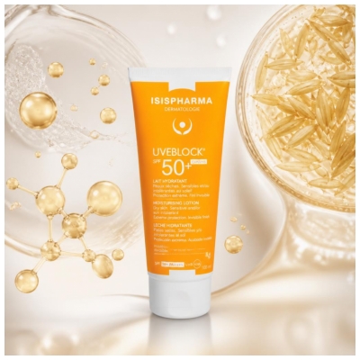 Isispharma Uveblock Lait Hydratant Visage et Corps SPF50+ 100 ml
