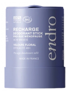Endro Déodorant Stick 48 H Velours Floral Pro-Âge Ménopause Recharge Bio 50 g