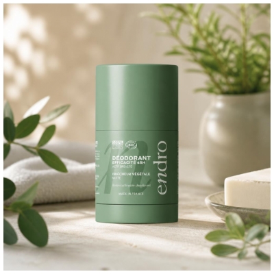 Endro Déodorant Stick 48 H Fraîcheur Végétale Peaux Mixtes Bio 50 g