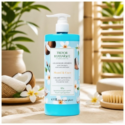 Trésor Botanique Gel Douche Monoï & Coco 1 L