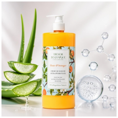 Trésor Botanique Crème de Douche Fleur d'Oranger 1 L
