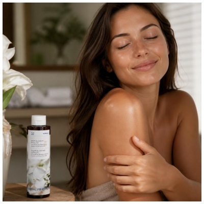 Korres Gel Douche Corps Fleurs Blanches 250 ml