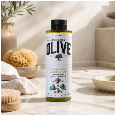 Korres Olive Pure Greek Gel Douche au Sel de Mer 250 ml