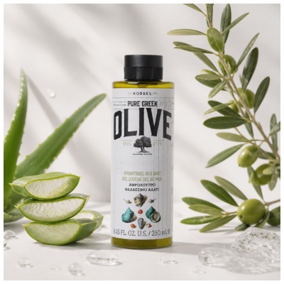 Korres Olive Pure Greek Gel Douche au Sel de Mer 250 ml