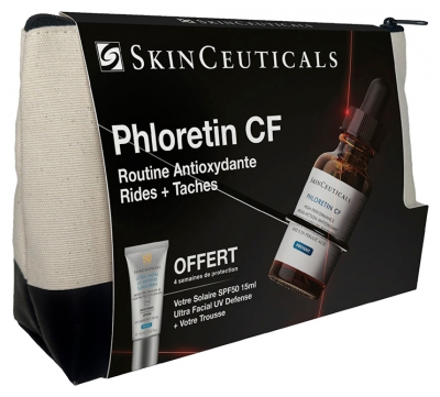 SkinCeuticals Trousse Phloretin CF Sérum Antioxydant Anti-Taches 30 ml + Ultra Facial UV Défense SPF 50 15 ml Offert