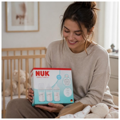 NUK Perfect Match 3 Biberons 260 ml Dès 3 Mois