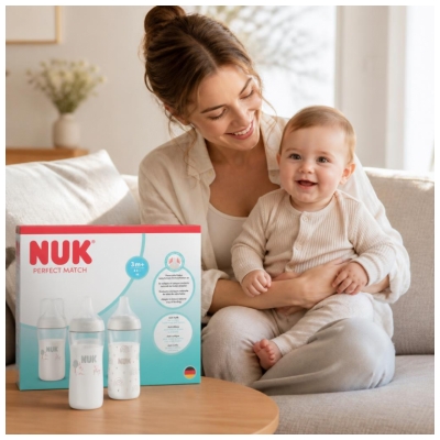 NUK Perfect Match 3 Biberons 260 ml Dès 3 Mois
