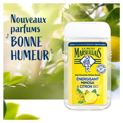 Le Petit Marseillais Gel Douche Extra Hydratant Doux Mimosa & Citron Bio 300 ml