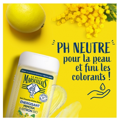Le Petit Marseillais Gel Douche Extra Hydratant Doux Mimosa & Citron Bio 300 ml