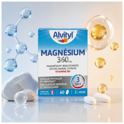 Alvityl Magnésium 360 mg 60 Comprimés à Avaler