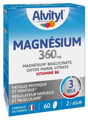 Alvityl Magnésium 360 mg 60 Comprimés à Avaler
