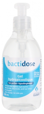 Gilbert Bactidose Gel Hydroalcoolique Non Parfume - 300 ml