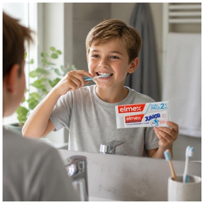 Elmex Dentifrice Junior Anti-Caries Professional Color Changing 6-12 Ans 2 x 75 ml