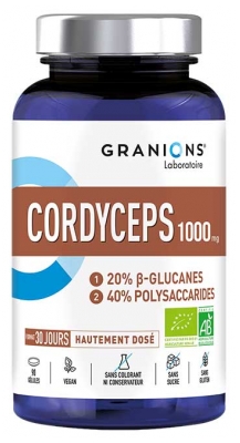 Granions Cordyceps Hautement Dosé 1000 mg Bio 90 Gélules