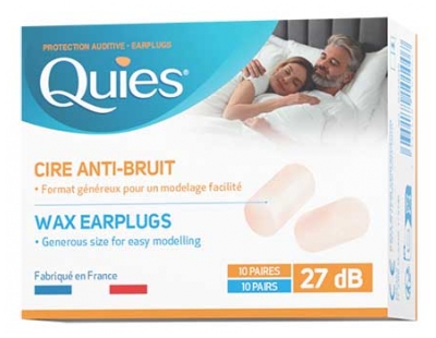 Quies Protection Auditive à la Cire Anti-Bruit 20 Boules