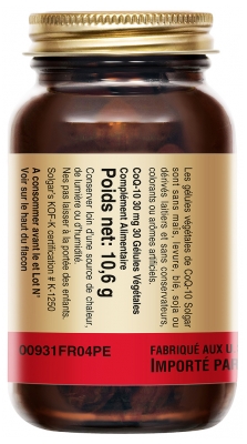 Solgar Coq 10 30 mg Unités Végétales