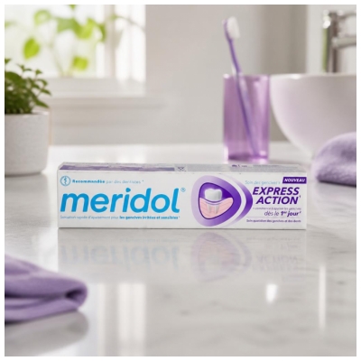 Meridol Express Action Dentifrice Soin des Gencives et des Dents 75 ml 