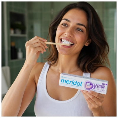 Meridol Express Action Dentifrice Soin des Gencives et des Dents 75 ml 
