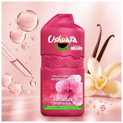 Ushuaïa Douche Beauté Hydratante Orchidée du Mexique 490 ml