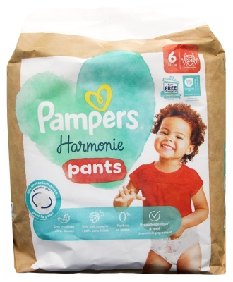 Pampers Harmonie Pants Taille 6 Couches-Culottes x 24 15 kg et + Emballage Recyclé