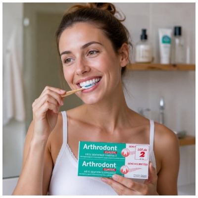 Arthrodont Classic Dentifrice Gencives Sensibles Lot 2 x 75 ml