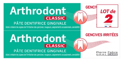 Arthrodont Classic Dentifrice Gencives Sensibles Lot 2 x 75 ml