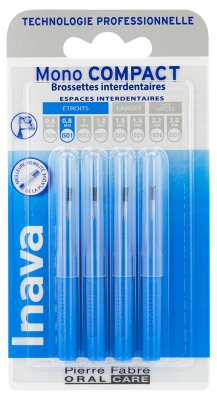 Inava Pierre Fabre Oral Care Brossettes Mono-Compact - Taille : ISO1 0,8 mm