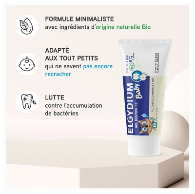 Elgydium Baby Gel Dentifrice Bébé de 6 Mois à 2 Ans 30 ml