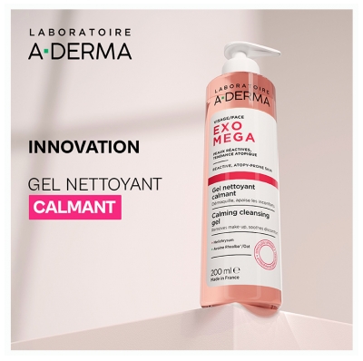 A-DERMA Exomega Control Gel Calmant Nettoyant 200 ml