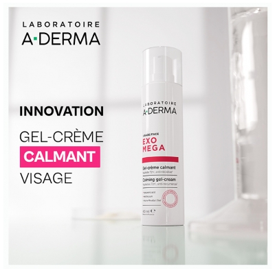 A-DERMA Exomega Control Gel-Crème Calmant pour le Visage 40 ml