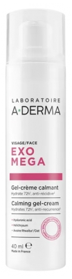 A-DERMA Exomega Control Gel-Crème Calmant pour le Visage 40 ml