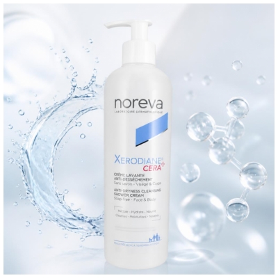 Noreva Xerodiane Cera+ Crème Lavante Anti Dessèchement Peaux Sèches à Très Sèches 500 ml