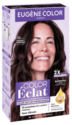 Eugène Color Color Éclat Coloration Ton sur Ton Sans Ammoniaque 115 ml - Coloration : 4.35 châtain Expresso