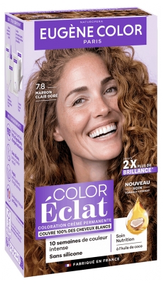 Eugène Color Color Éclat Coloration Ton sur Ton Sans Ammoniaque 115 ml - Coloration : 7.8 Marron Clair Doré
