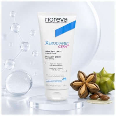 Noreva Cera+ Crème Émolliente Visage & Corps 200 ml