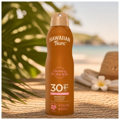 Hawaiian Tropic Glowing Protection Brume Huile SPF30 180 ml