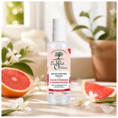 Le Petit Olivier Brume Parfumée Énergie Pamplemousse & Fleur d'Oranger 100 ml