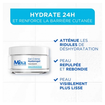 Mixa Gel-Crème Hyalurogel Repulpant Toutes Peaux 50 ml