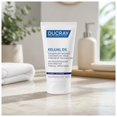 Ducray Kelual DS Émulsion Anti-Squames Visage et Cuir Chevelu 50 ml