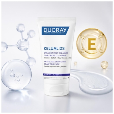 Ducray Kelual DS Émulsion Anti-Squames Visage et Cuir Chevelu 50 ml