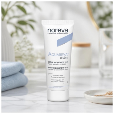 Noreva Aquareva : Peaux Déshydratées Crème Légère Hydratante 24H 40 ml
