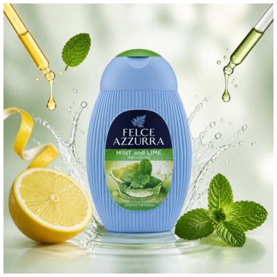 Felce Azzurra Gel Douche Parfum Menthe & Citron 250 ml