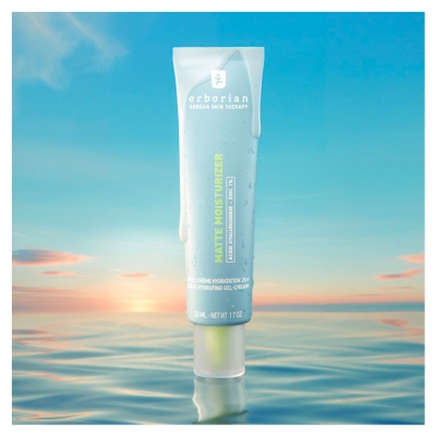 Erborian Mattes Moisturizer Gel-Crème Matifiant Hydratation 24H 50 ml