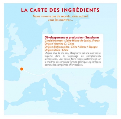 Nutri&Co Vitamine C 1000 mg et Bioflavonoïdes 15 Comprimés