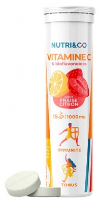 Nutri&Co Vitamine C 1000 mg et Bioflavonoïdes 15 Comprimés