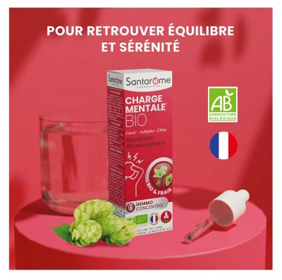 Santarome Charge Mentale Gemmo Concentrée Bio 30 ml