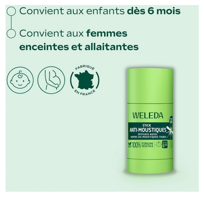 Weleda Stick Anti-Moustiques Dès 6 Mois 18 g