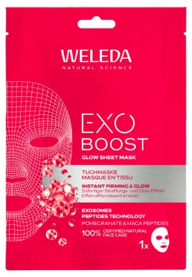 Weleda Exo Boost Glow Masque en Tissu Éclat 20 ml