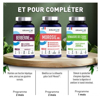 Granions Berbérine 380 mg Booster GLP-1 60 Gélules