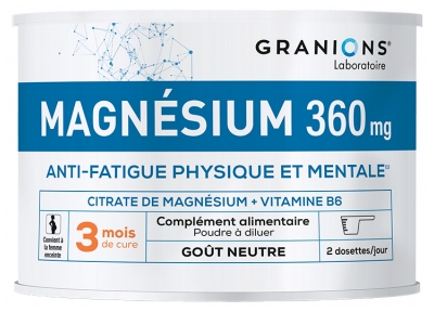 Granions Magnésium 360 mg 210 Grammes
